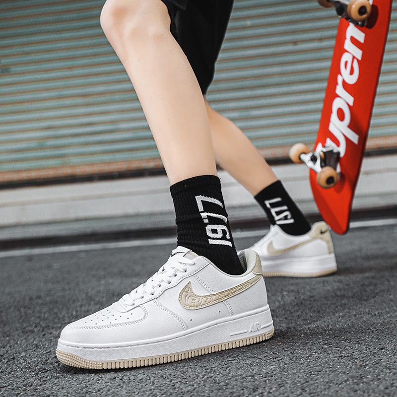 Men And Women Low-top Dunk Trendy Sneaker Casual Air Force No. 1 AF Board Shoes AJ White Shoes