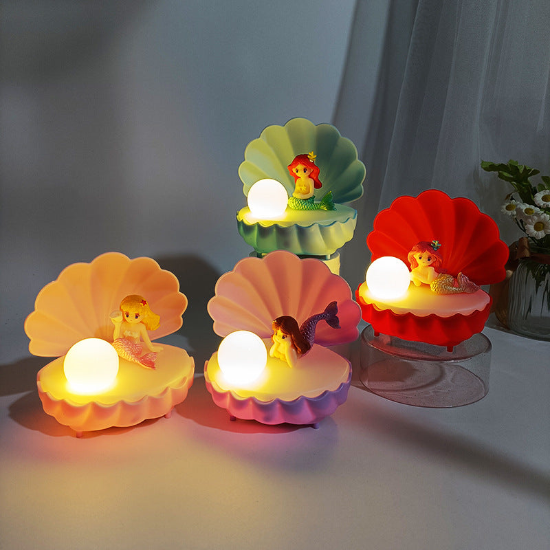 Fantasie Shell Kleine Nachtlamp Handgemaakte DIY Lichtgevend