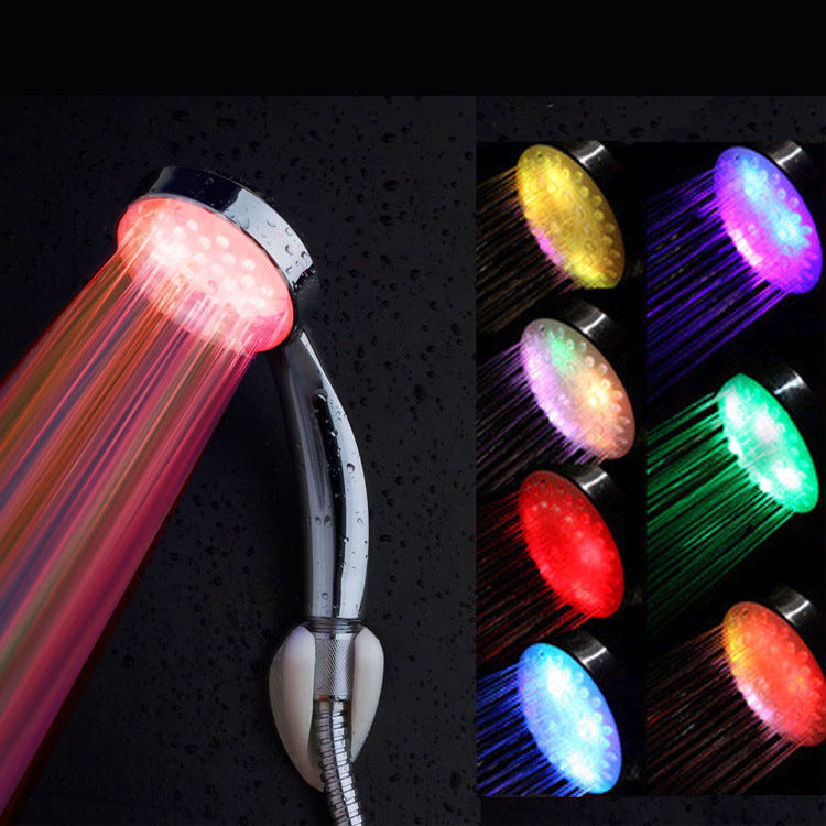 Automatic Luminous Multi Colour Changing Shower Head/Temperature Sensor