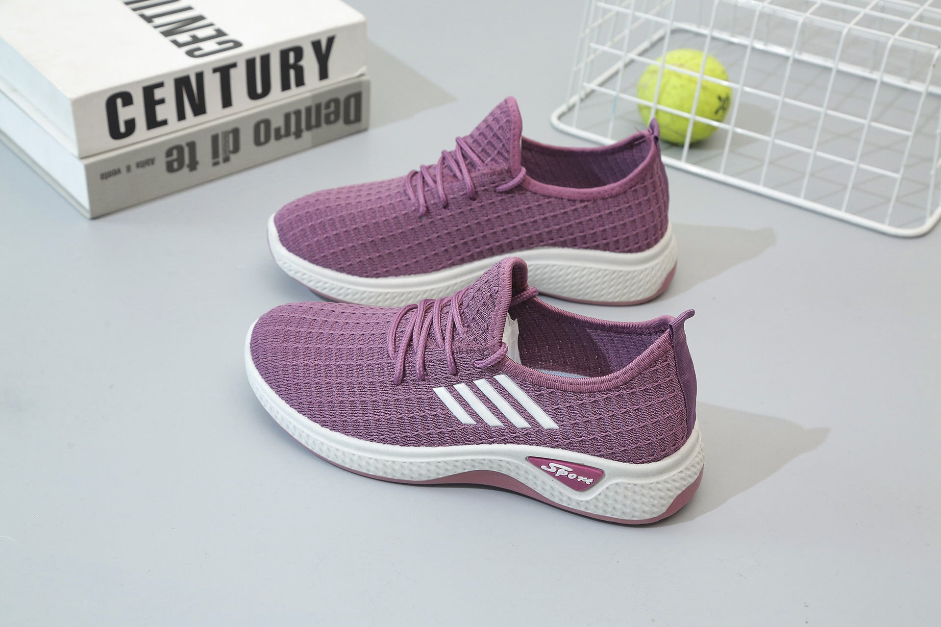 New Breathable Flying Woven Women Comfortable Casual Shoes Women Sports Shoes Running Leisure