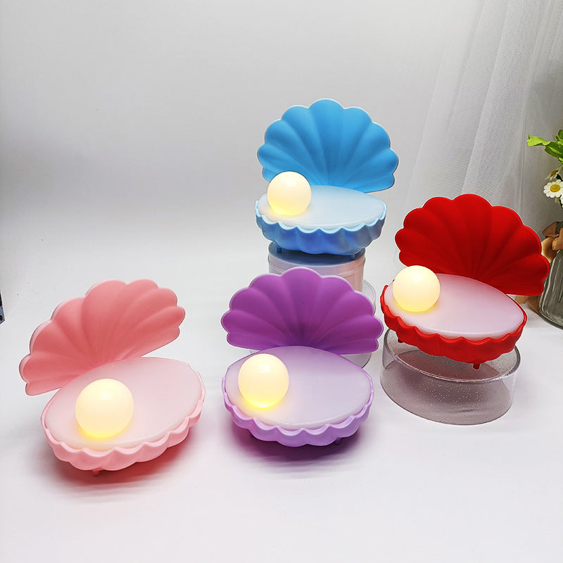 Fantasy Shell Small Night Lamp Handmade DIY Luminous