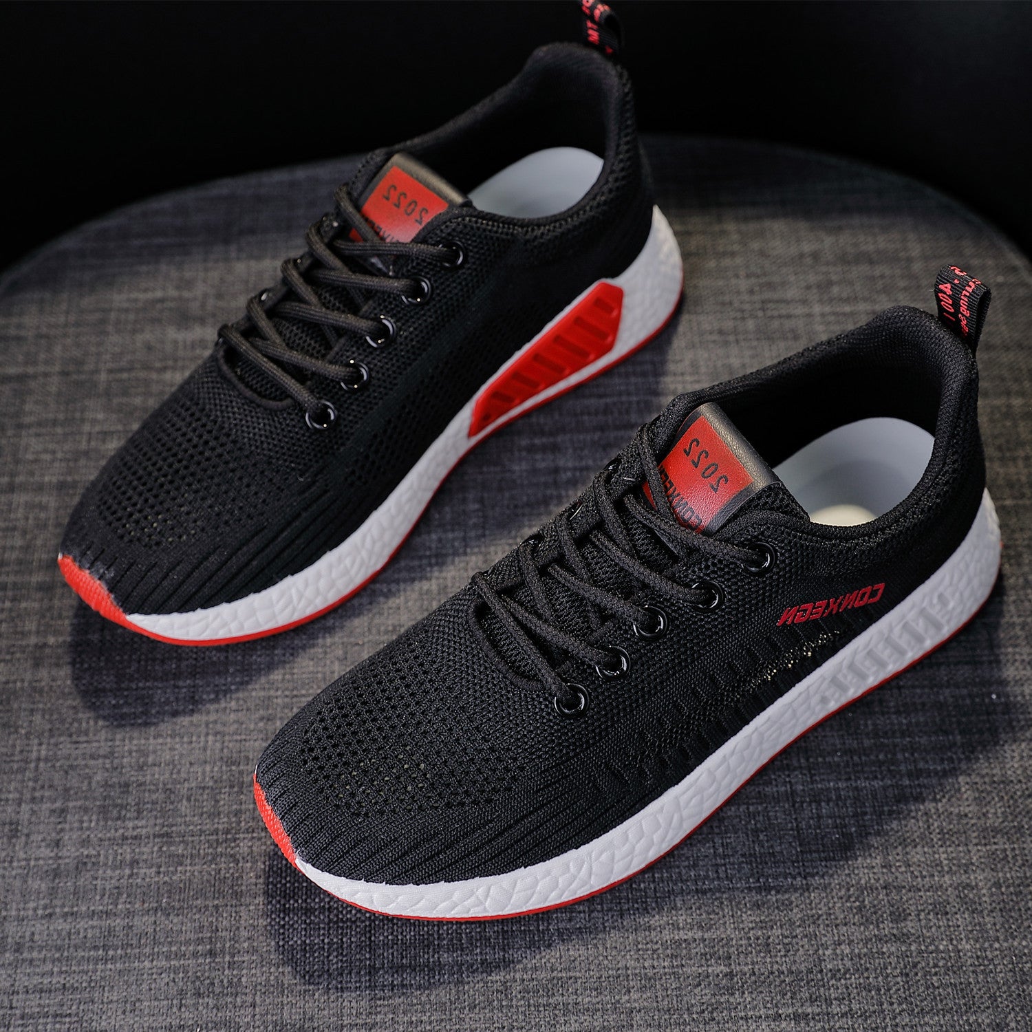 2024 New Style Breathable Fly-woven Fashion Fashionable Comfortable Soft-soled Loafer Sneakers Running Shoes Dancing Lazy Shoes