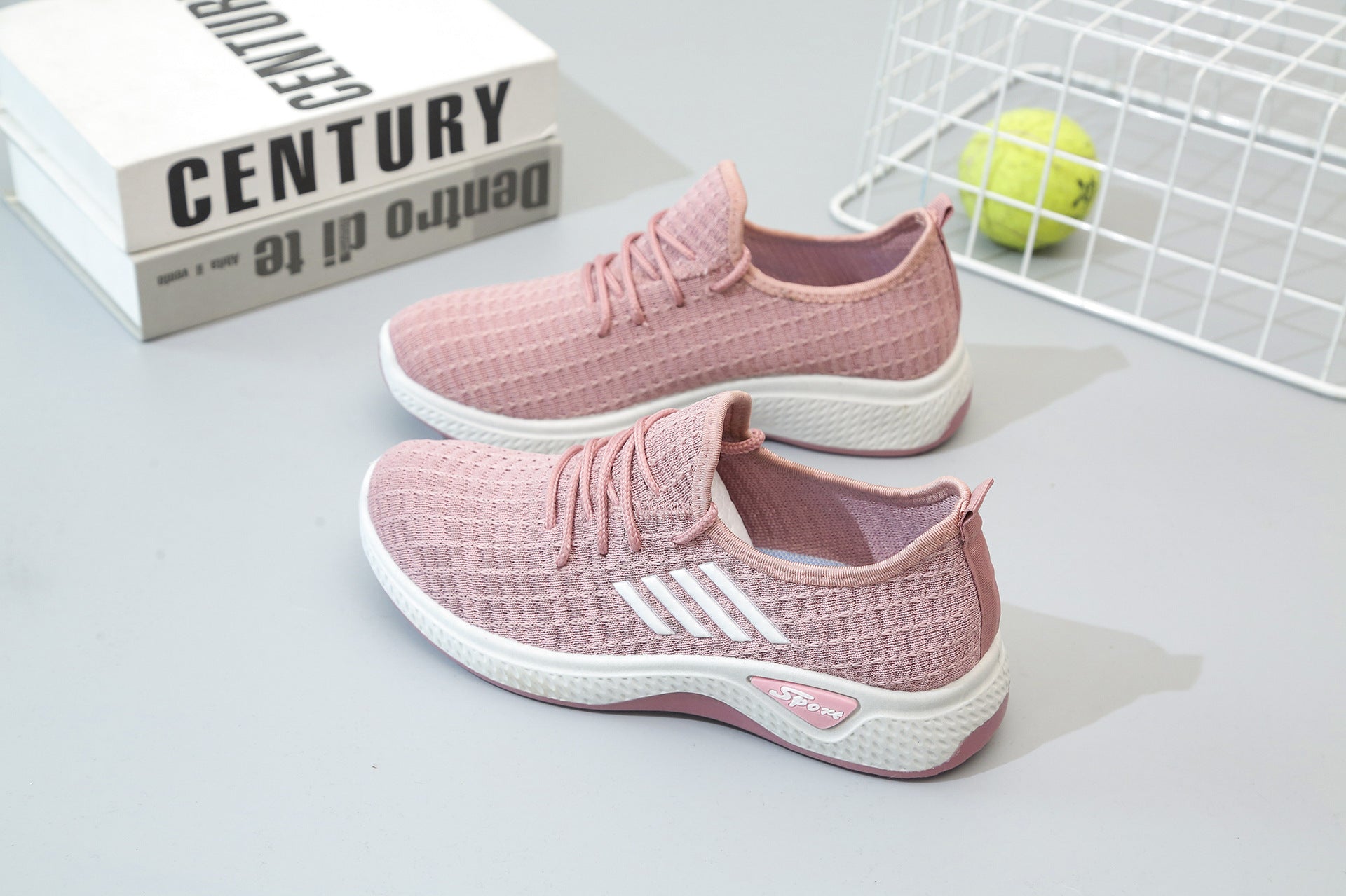 New Breathable Flying Woven Women Comfortable Casual Shoes Women Sports Shoes Running Leisure