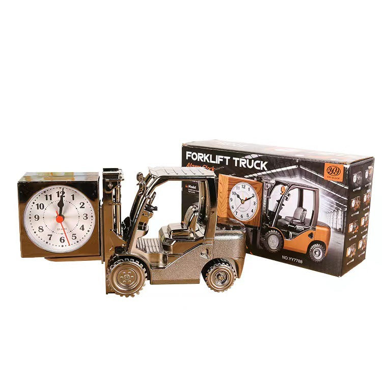 Forklift Alarm Clock Retro Nostalgic Decoration Clock Fashion Personalized Creative Alarm Clock Student Bedside Clock Home Alarm Clock