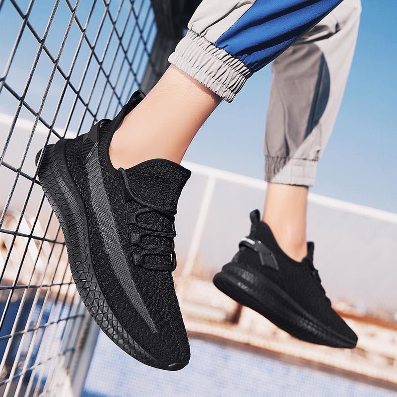 Sneakers Men  Shoes Flying Woven All-match Shoes Summer Factory Direct Supply Net Shoes Casual Korean Fashionable New Style