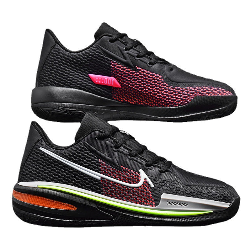 Autumn 2024 New Couple All-match Casual Sports Shoes Breathable Mesh Non-slip Wear-resistant Practical Basketball Shoes