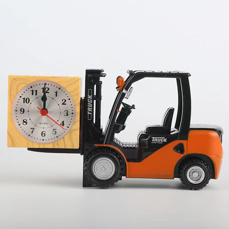 Forklift Alarm Clock Retro Nostalgic Decoration Clock Fashion Personalized Creative Alarm Clock Student Bedside Clock Home Alarm Clock