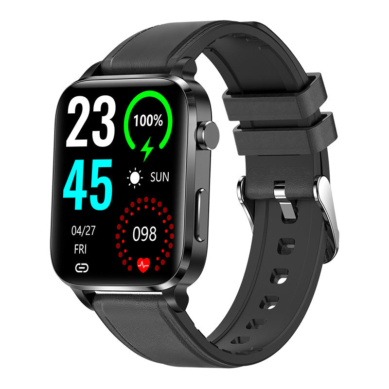 F100 Smart Watch Heart Rate Body Temperature Blood Oxygen Blood Pressure Monitoring Pedometer Smart Bracelet Laser Sports Watch Direct Sales