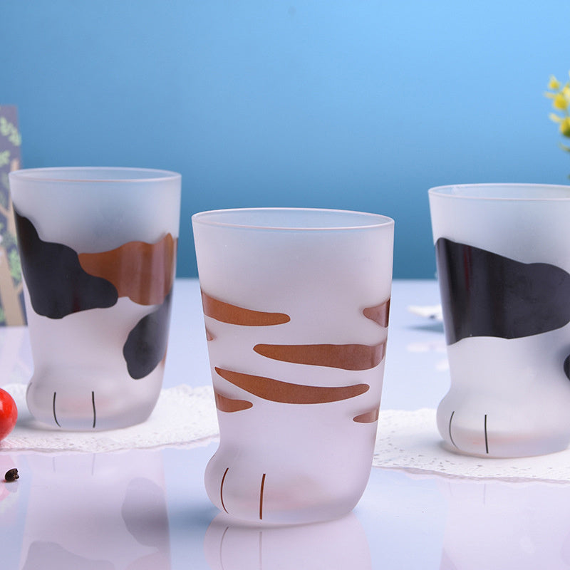 Creatieve Leuke Kat Poten Glas Tijger Poten Mok Kantoor Koffiemok Tumbler Persoonlijkheid Ontbijt Melk Porseleinen Beker Cadeau