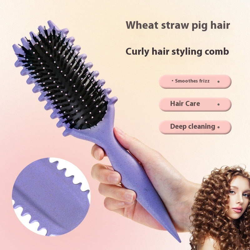 Bounce Household Hollow Curl Massage Comb