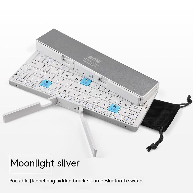 Folding Bluetooth Keyboard And Mouse Set Apple Android Suitable For Tablet Hands