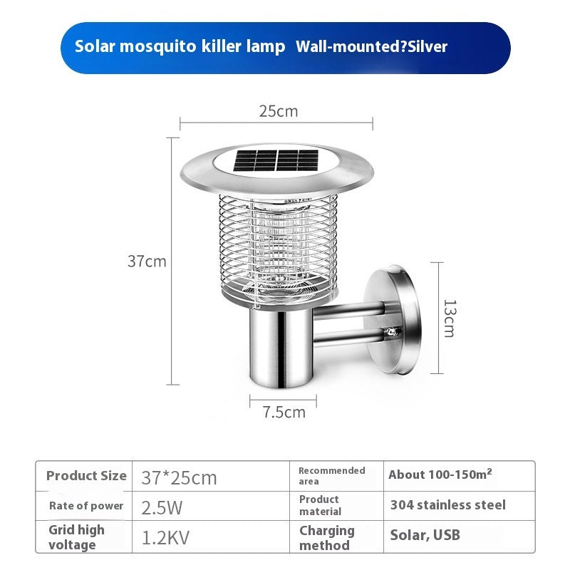 Buiten waterdichte zonne-muggenlamp Huishoudelijke muggenlamp