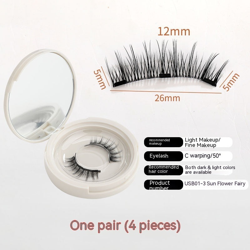 A Pair Of Super Natural Eyelashes Without Glue, Makeup Magnet