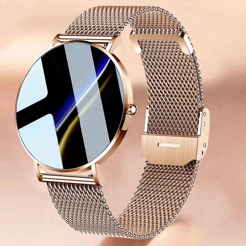 Nieuwe luxe ultradunne smartwatch dames 1,36 inch scherm