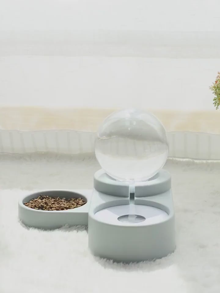 Cat Dog Feeder Fountain Bubble Large