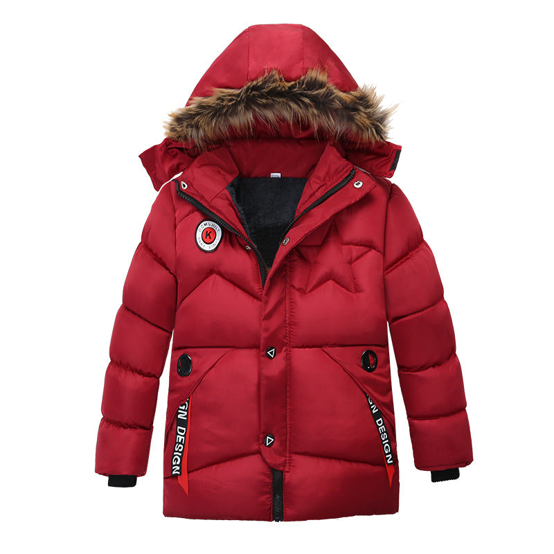 2024 Foreign Trade Winter Boys Cotton-padded Clothes 2-4 Years Old Female Baby Padded Children's Cotton-padded Jacket Coat A Generation Of Hair