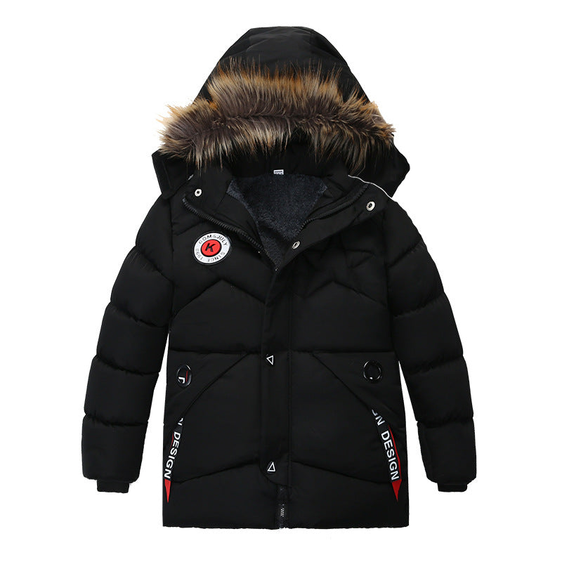 2024 Foreign Trade Winter Boys Cotton-padded Clothes 2-4 Years Old Female Baby Padded Children's Cotton-padded Jacket Coat A Generation Of Hair