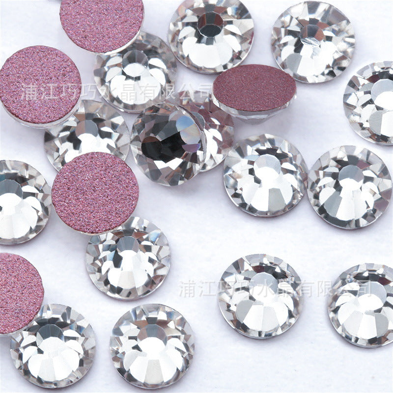 1440 stuks een pakje kristalglas platte diamant nagelkunst strass kleur ronde diy sieradenaccessoires