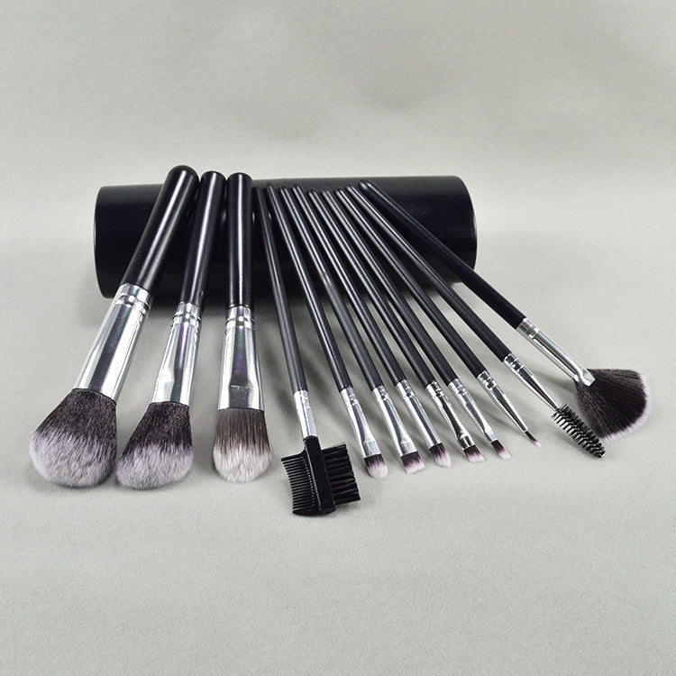 Mai Naiqi Sales New 12 Makeup Brush Cylinder Brush Set Blush Brush Beauty Tools