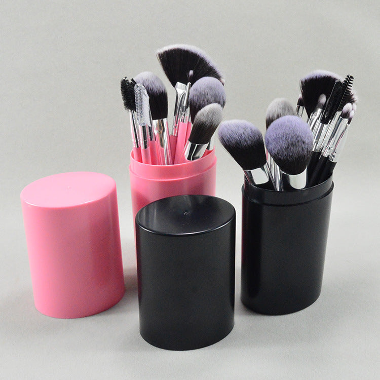 Mai Naiqi Sales New 12 Makeup Brush Cylinder Brush Set Blush Brush Beauty Tools