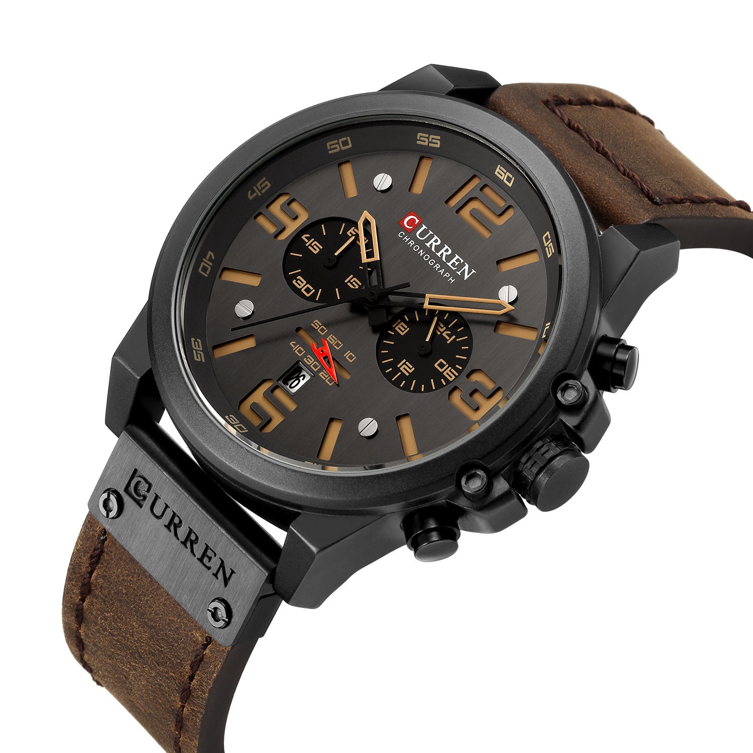 Curren/Karien 8314 montre pour hommes sport montre à Quartz à Six broches calendrier montre pour hommes montre de ceinture étanche 