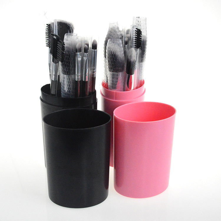 Mai Naiqi Sales New 12 Makeup Brush Cylinder Brush Set Blush Brush Beauty Tools