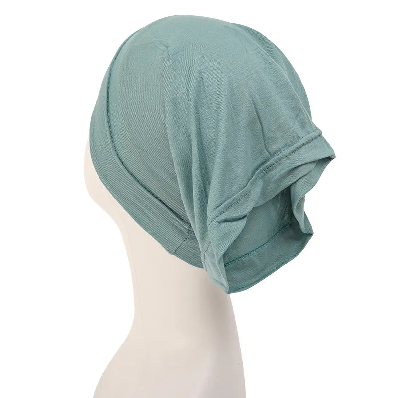 Mode Moslim Hijab Caps Solid Underscarf Vrouwen Sluier Modale Katoen Hijab Moslim Sjaal Tulbanden Hoofd Vrouwen Hijaabs Hoed Islamitische 