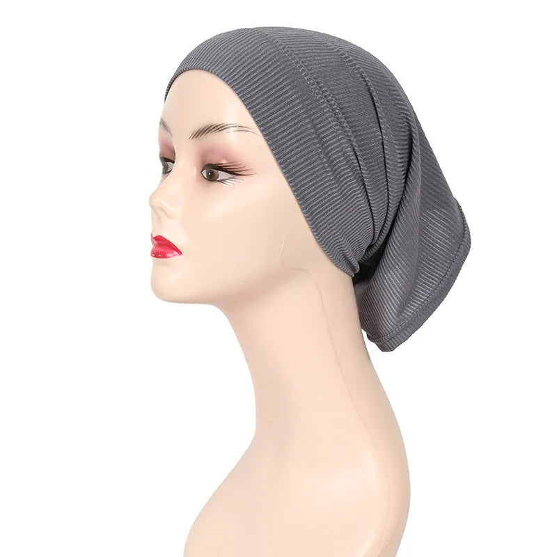 Fashion Muslim Hijab Caps Solid Underscarf Women Veil Modal Cotton Hijab Muslim Scarf Turbans Head  Women&#039;s Hijabs Hat Islamic