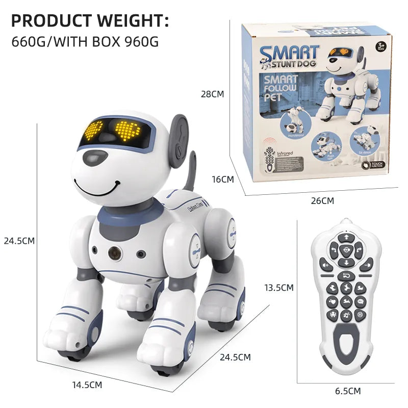 RC Robot Elektronische Hond Stunt Hond Spraakopdracht Programmeerbaar Aanraakgevoel Muzieklied Robot Hond voor kinderspeelgoed