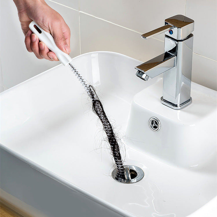 Drague à tuyaux flexibles, nettoyeur de cheveux d'égout, brosse de nettoyage de lavabo, outil d'artefact de conduite d'eau 